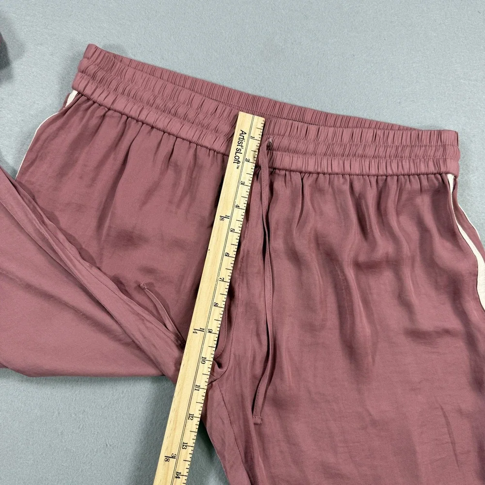 American Eagle Outfitters Pants Womens Large Pink Satin Stripe Lightweight Relax